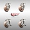 Service Caster 3 Inch 316SS High Temp Glass Filled Nylon Swivel Top Plate Caster Brakes, 2PK SCC-SS31620S314-GFNSHT-2-TLB-2 - alternate 2